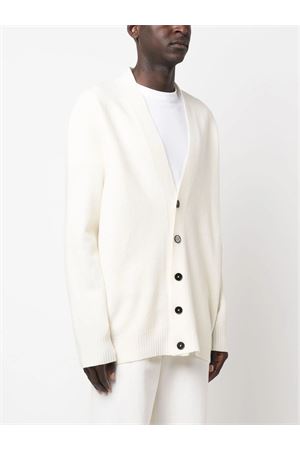 Cardigan in lana bianco opaco JIL SANDER | J22HP0005J14506107